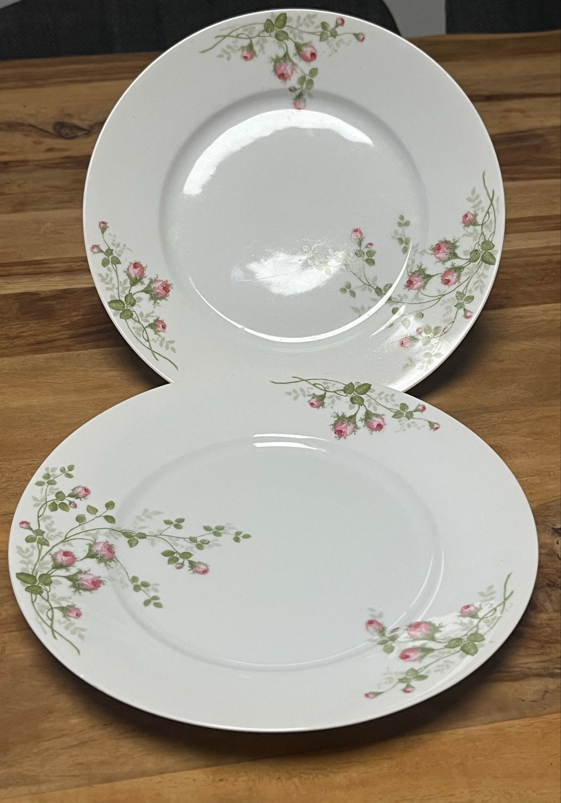 Antieke Rosenthal Selb-Bavaria Dinerborden - Roze Roos (Set, Ophalen of Verzenden