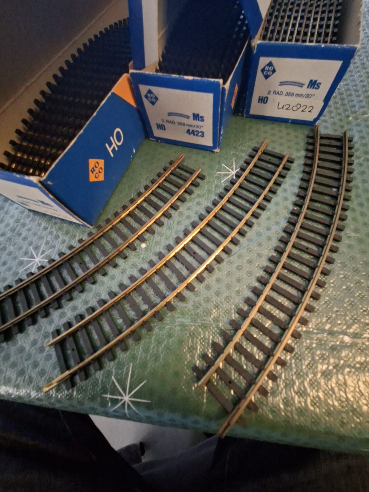 Roco messing boograils HO, Hobby en Vrije tijd, Modeltreinen | H0, Ophalen, Gelijkstroom, Rails, Zo goed als nieuw