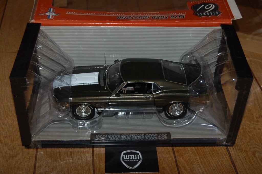 FORD MUSTANG BOSS 429 green Highway 61 diecast WRH, Verzenden, Zo goed als nieuw, Auto, Overige merken