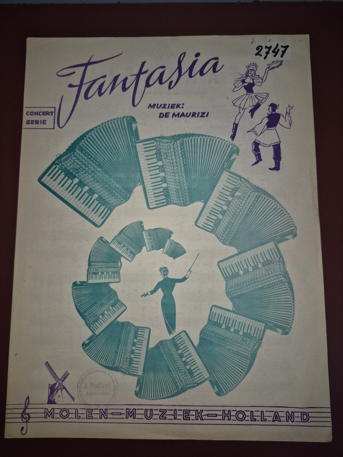 FANTASIA Czardas voor accordeon solo - De Maurizi, Ophalen of Verzenden