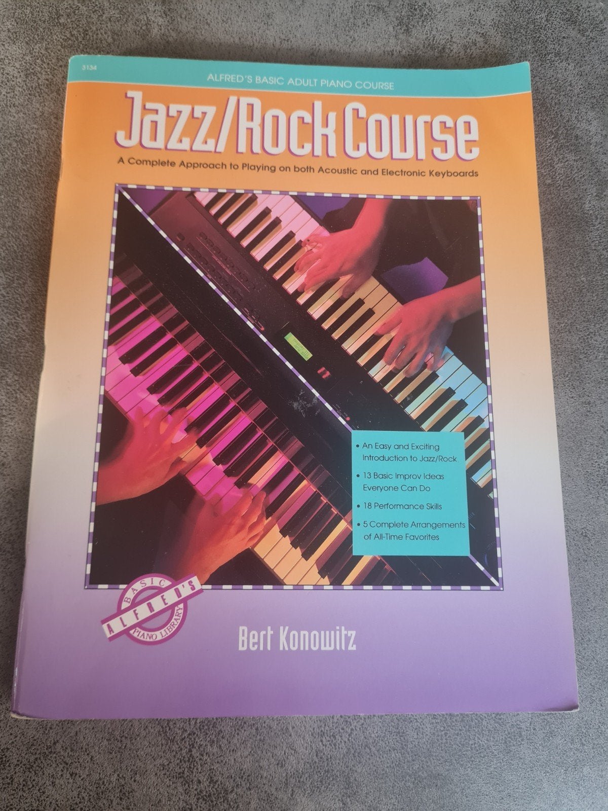 Alfred's Basic Adult Jazz/Rock Course Pianoboek, Ophalen of Verzenden