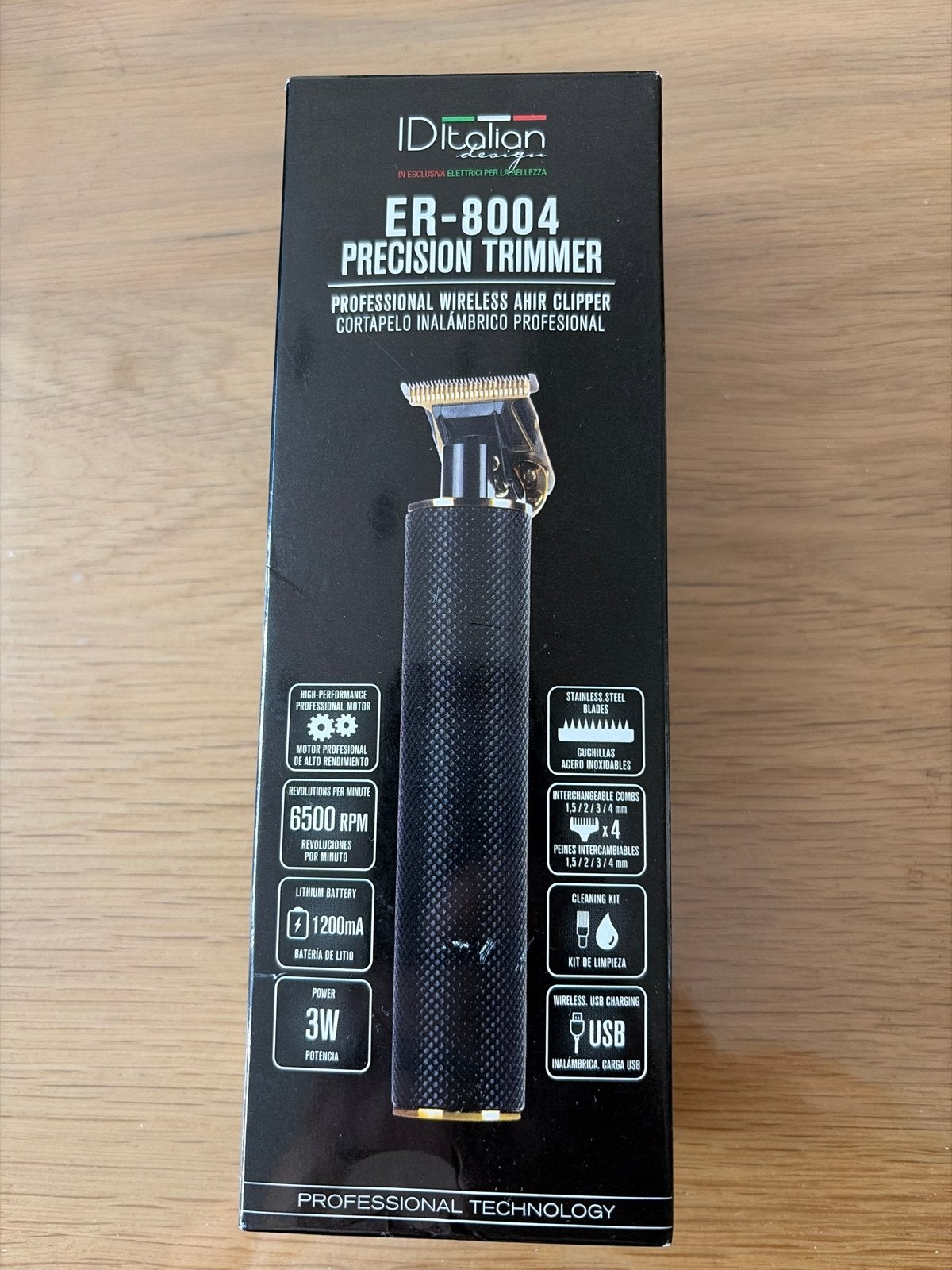 IDitalian ER-8004 Professionele Draadloze Precisietrimmer, Ophalen of Verzenden, Nieuw, Scheren en Epileren