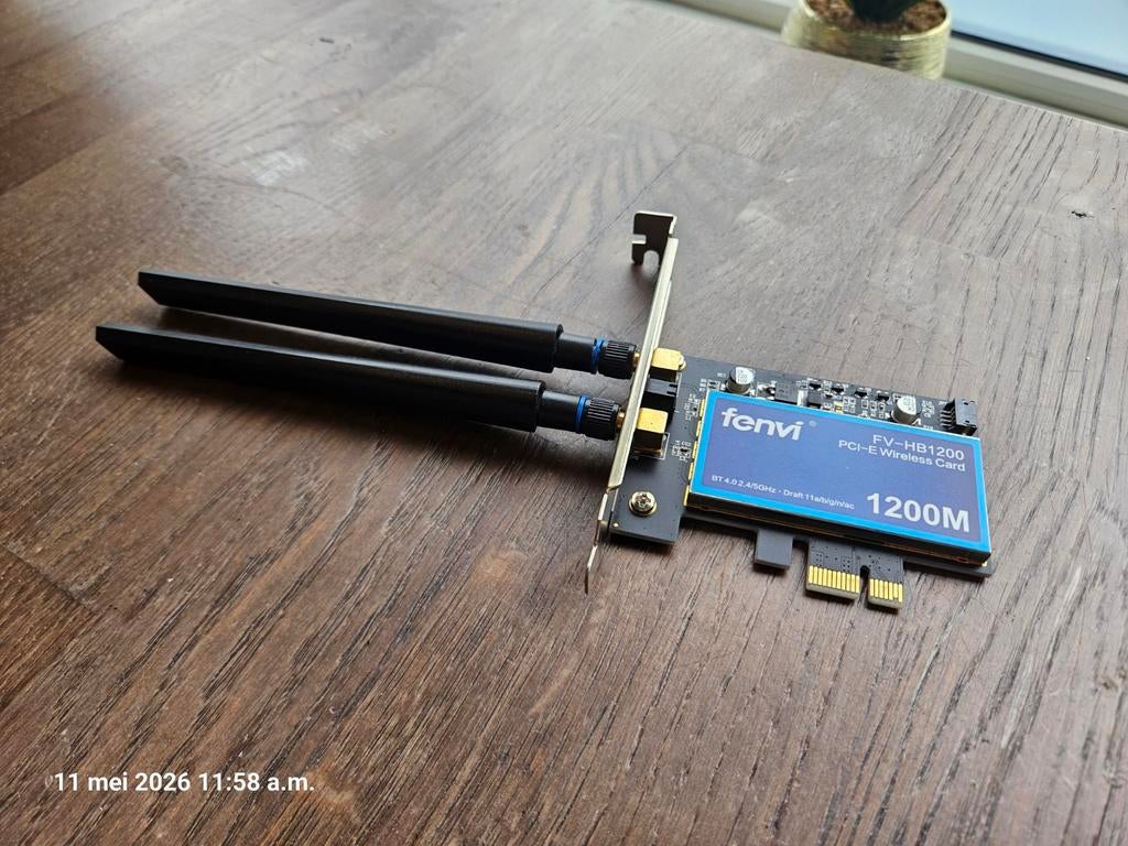 Fenvi FV-HB1200 PCIe WiFi Kaart, Ophalen of Verzenden, Gebruikt, Intern, Fenvi