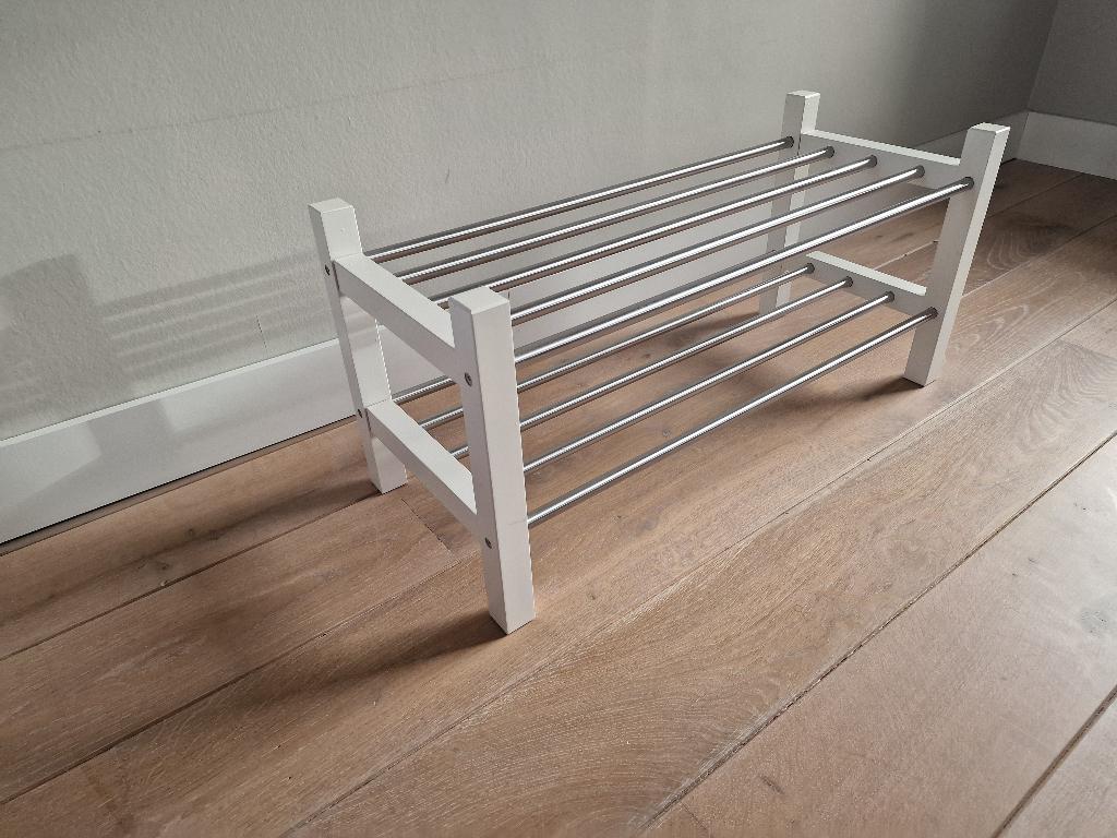 Ikea schoenenrek Tjusig wit, Huis en Inrichting, Ophalen, Gebruikt