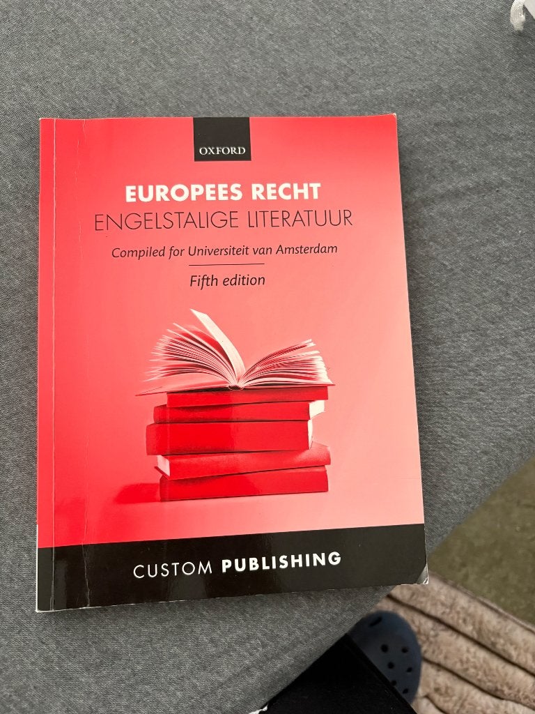 Europees Recht – Engelstalige literatuur, Ophalen of Verzenden, Alpha, Zo goed als nieuw, WO