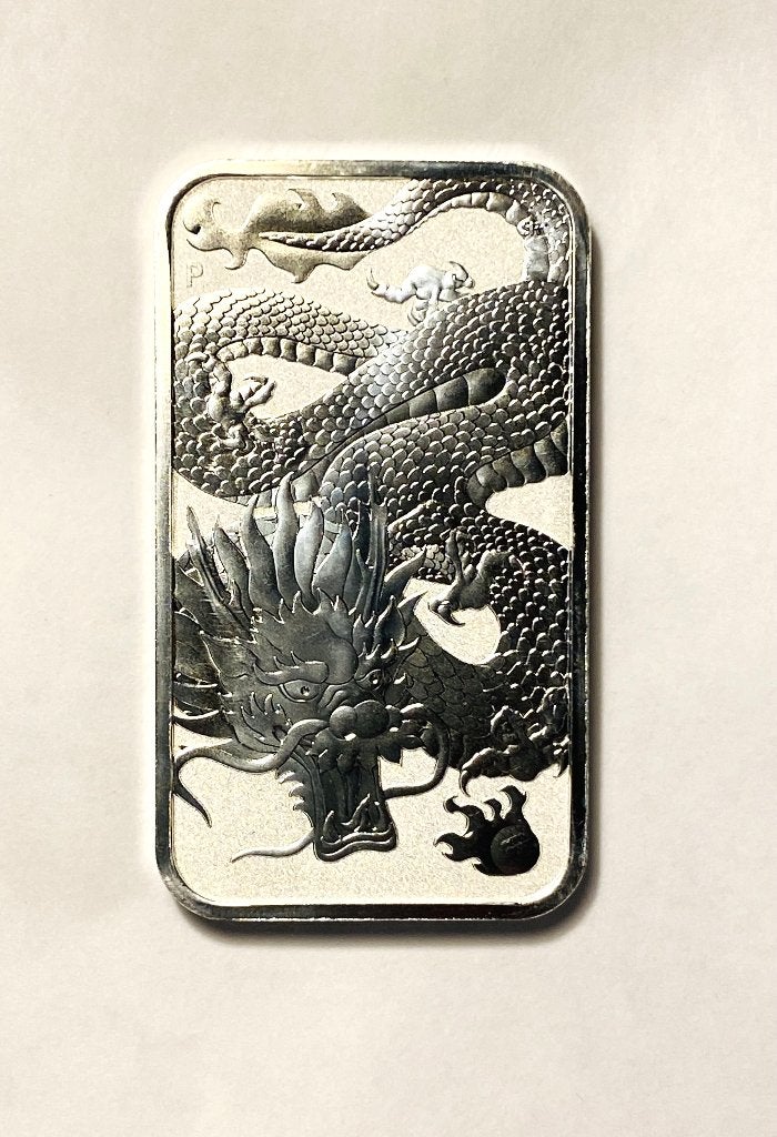1 oz Dragon Rectangular 1 oz zilver  2022, Verzenden, Zilver