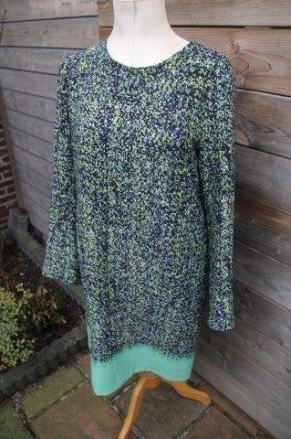 Jurk groen/ blauw Vanilia mt 42 Vaste prijs OPRUIMING, Blauw, Vanilia, Maat 42/44 (L), Ophalen of Verzenden