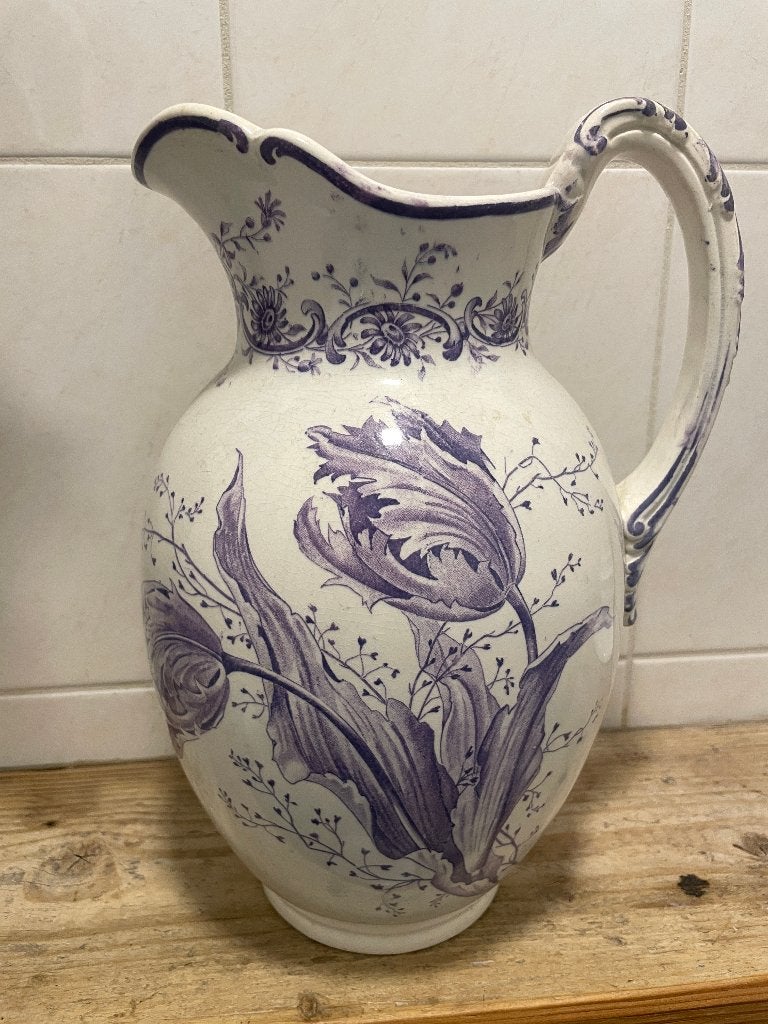 Sarreguemines "Tulipe" faience (lampetkan), Ophalen