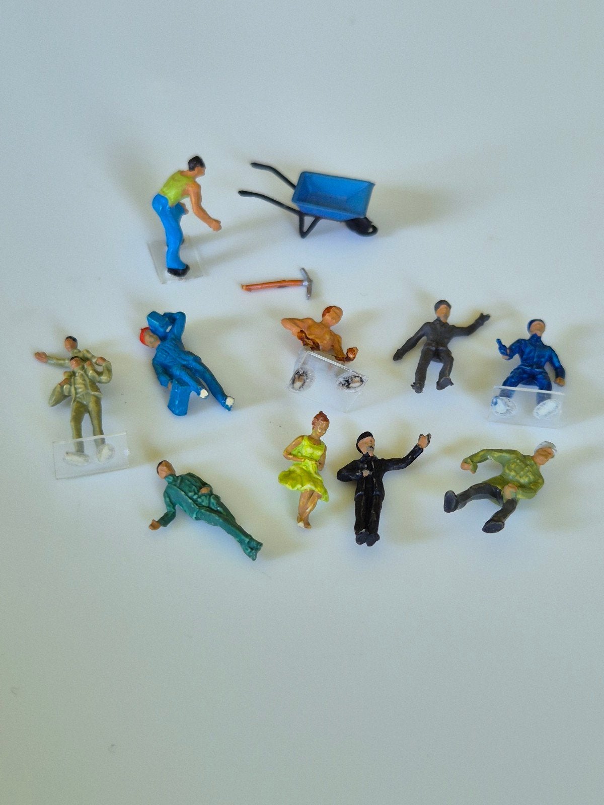 Miniatuur Figuren Set: Bouwvakkers en Meer, Verzamelen, Ophalen of Verzenden, Gebruikt