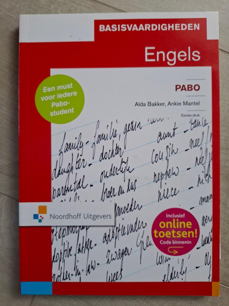 Basisvaardigheden Engels PABO - Inclusief online toetsen, Ophalen of Verzenden, Zo goed als nieuw, Alda Bakker, Ankie Mantel, Non-fictie