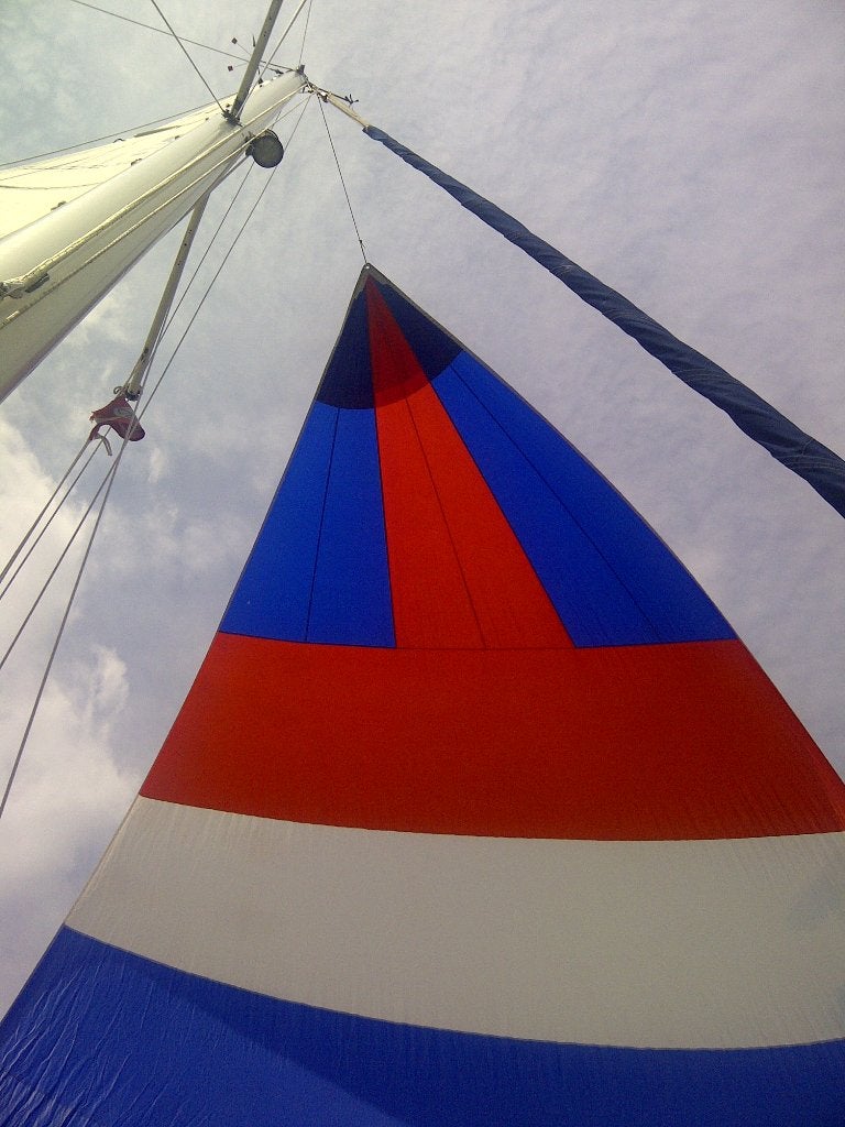 gennaker voor 26 tot 29 voet boot, Watersport en Boten, Ophalen, 6 meter of meer, 15 tot 30 m², Zo goed als nieuw
