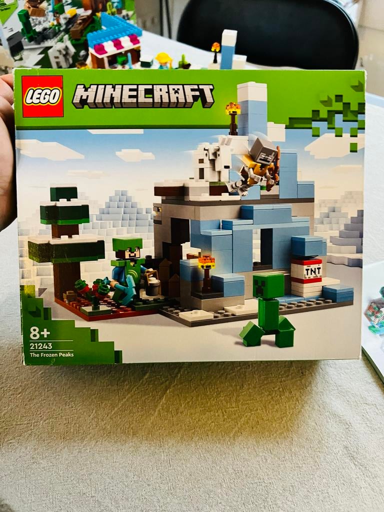 LEGO Minecraft 21243 The Frozen Peaks, Kinderen en Baby's, Speelgoed | Duplo en Lego, Gebruikt, Lego, Complete set, Ophalen of Verzenden