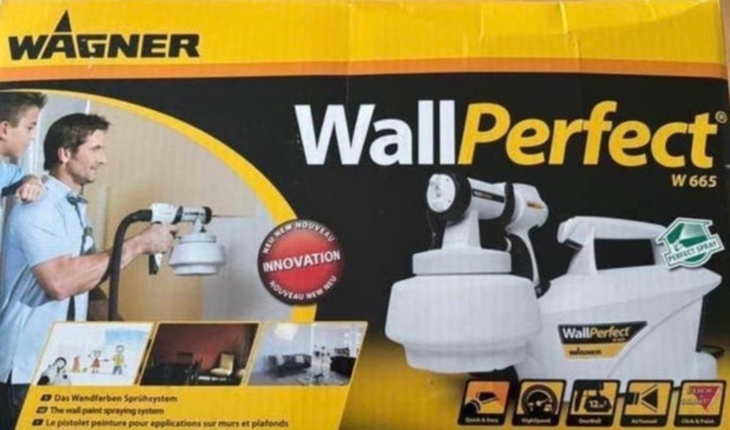 Wagner WallPerfect W665 Verfspuit - Zo goed als nieuw, Ophalen of Verzenden, Zo goed als nieuw, Verfspuit of Verfpomp