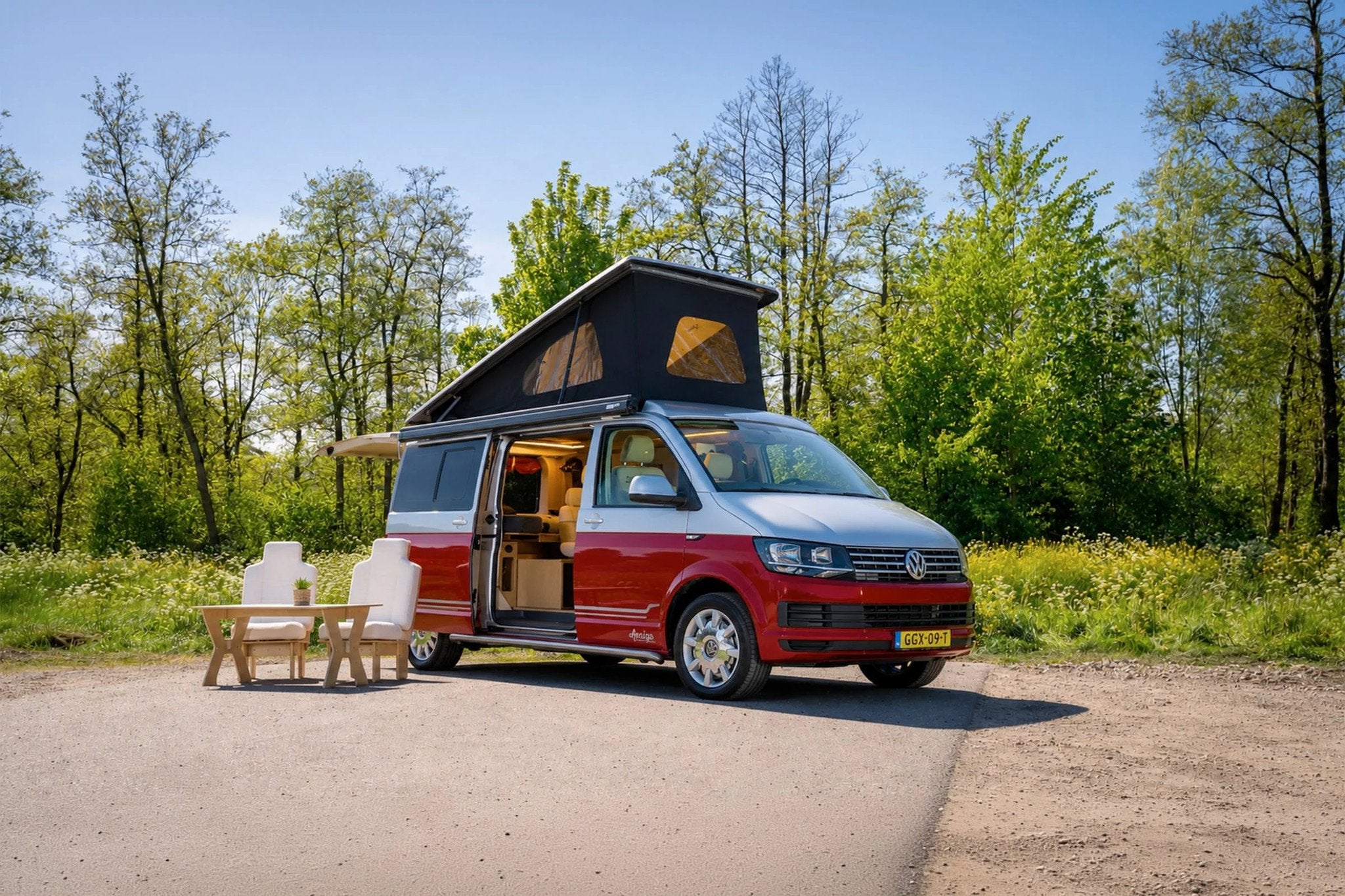 Volkswagen Transporter Amigo Camper (nieuw - diesel - 4 pers, Hefdak, Volkswagen, Bedrijf, Koelkast