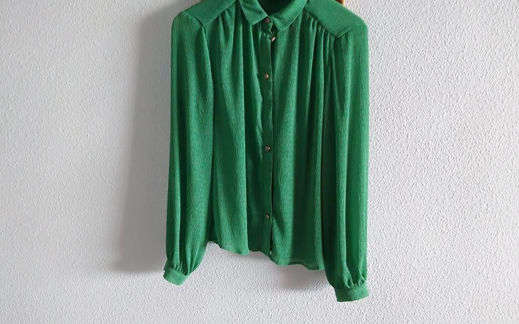 NÜMP PRACHTIGE BLOUSE MAAT 38 MET LILA STIPJES, Kleding | Dames, Blouses en Tunieken, Maat 38/40 (M), NÜMPH, Ophalen of Verzenden