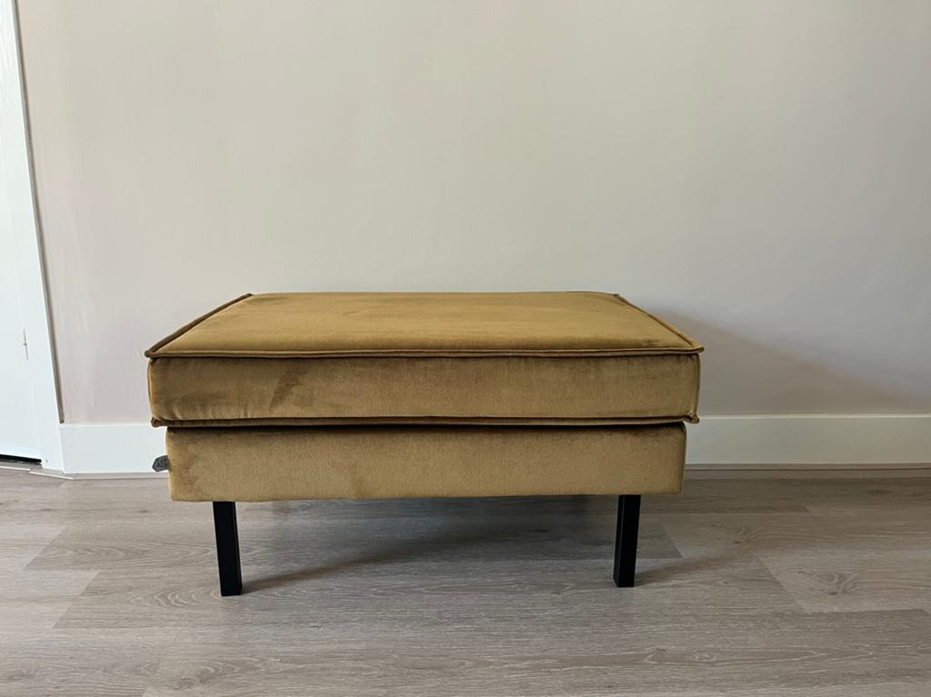 Hocker Be Pure Home - kleur honey yellow, Huis en Inrichting, Ophalen, Gebruikt, 75 tot 100 cm, Stof