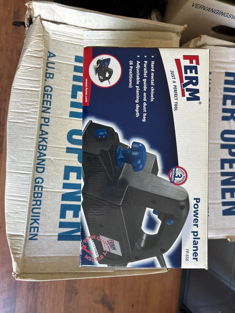 Nieuwe FERM Power Planer FP-650 - In originele doos, Ophalen of Verzenden, Nieuw