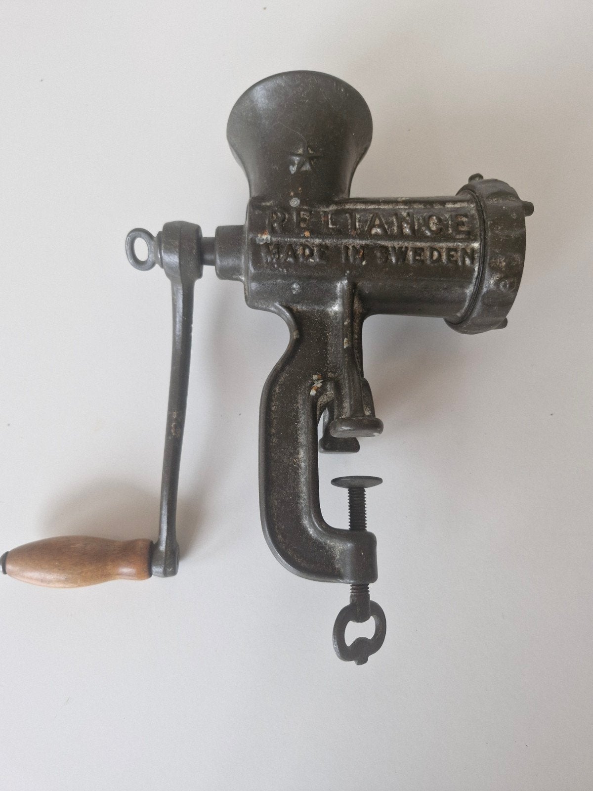 Vintage gietijzeren vleesmolen, Ophalen of Verzenden