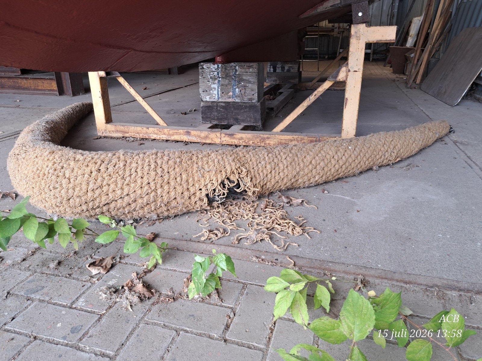Beschadigde stootrand voor boot, Watersport en Boten, Ophalen of Verzenden, Gebruikt, Overige typen