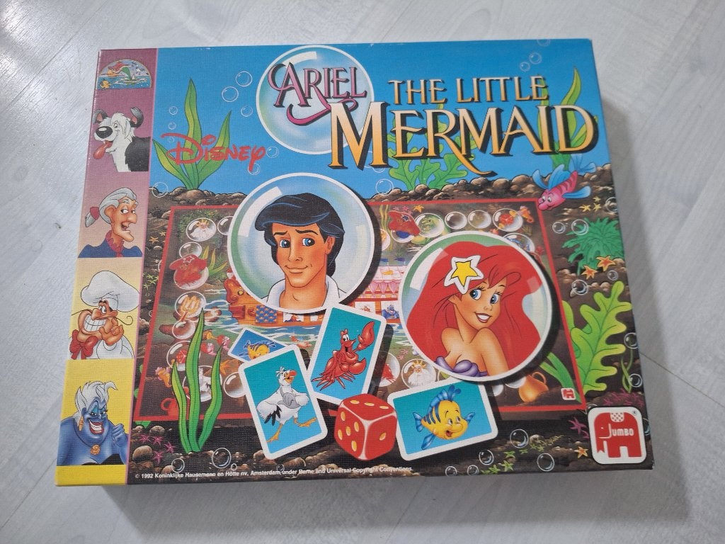 Disneyspel: de kleine zeemeermin (The little mermaid), Ophalen of Verzenden, Pocahontas of Kl. Zeemeermin, Zo goed als nieuw, Beeldje of Figuurtje