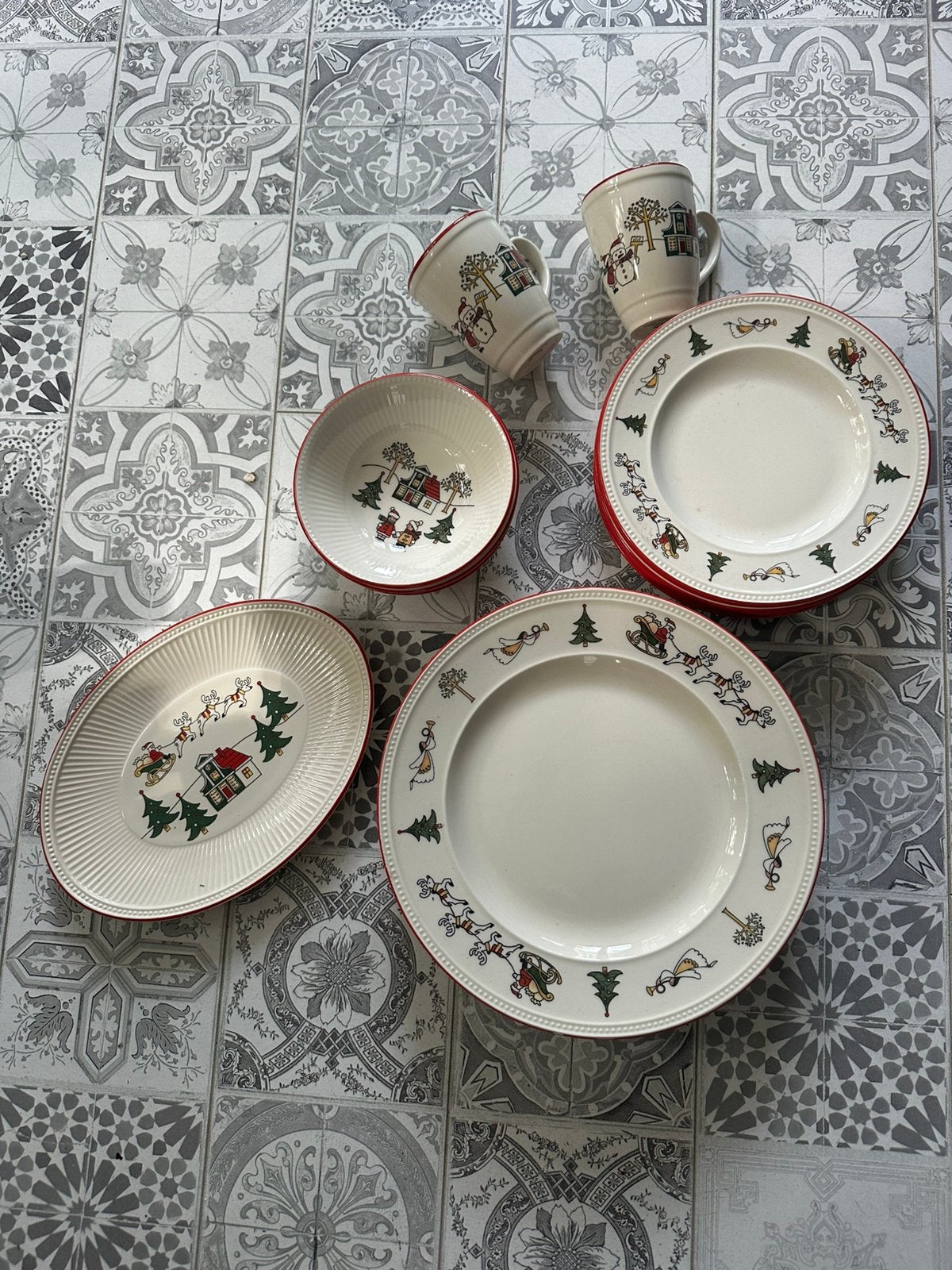 Wedgwood kerstservies, Ophalen of Verzenden