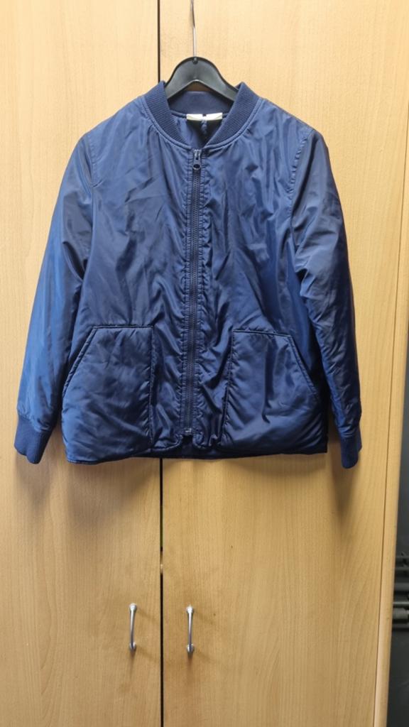 Dun marineblauw jasje maat 128, Gebruikt, Jongen of Meisje, Ophalen of Verzenden, Arket