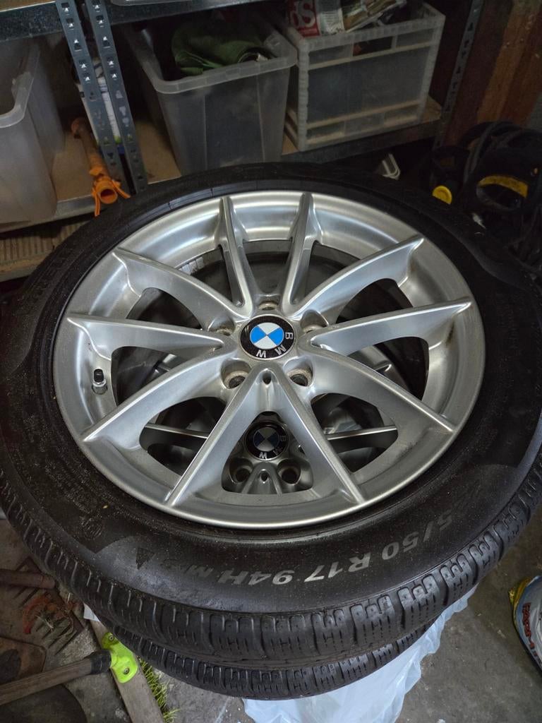 BMW 17 inch velgen met All Season banden 225/50 R17, Gebruikt, Banden en Velgen, 17 inch, Ophalen of Verzenden