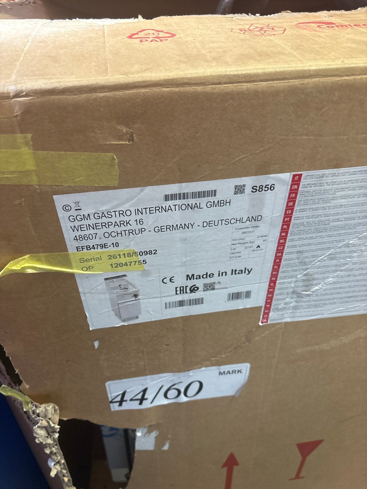 Nieuwe GGM Gastro elektrische friteuse 10L - 6 kW, Ophalen of Verzenden, Nieuw in verpakking, Fornuis, Frituur en Grillen
