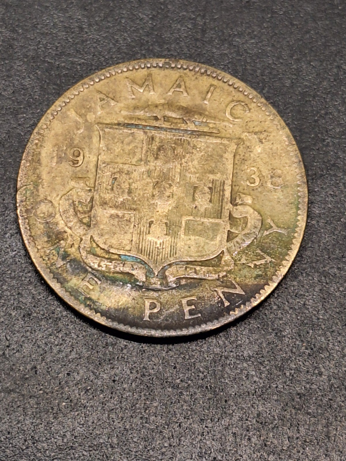 Jamaica 1 penny 1938, Ophalen of Verzenden, Midden-Amerika