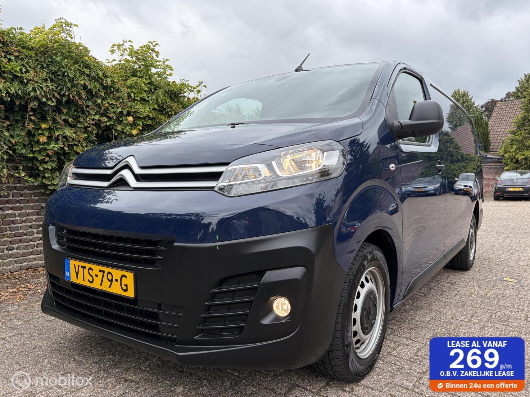 Citroen Jumpy bestel 1.5 BlueHDI 100 L3, Stof, Gebruikt, 4 cilinders, Blauw