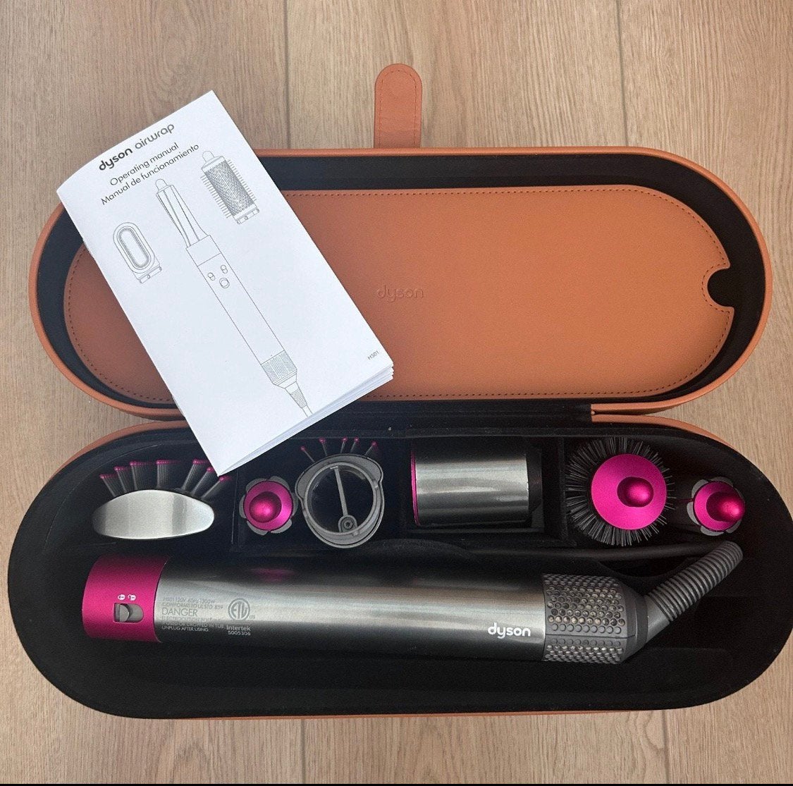 Dyson Airwrap Complete Long (Nickel/Fuchsia), Sieraden, Tassen en Uiterlijk, Ophalen of Verzenden, Zo goed als nieuw, Föhn of Haardroger