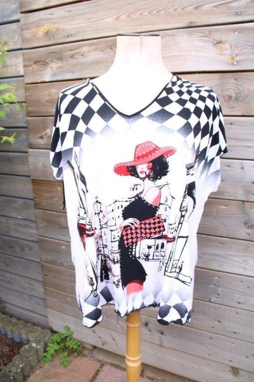T-Shirt gekleurd Eli New York mt XXL Vaste prijs, Overige kleuren, Maat 46/48 (XL) of groter, Ophalen of Verzenden, Zo goed als nieuw