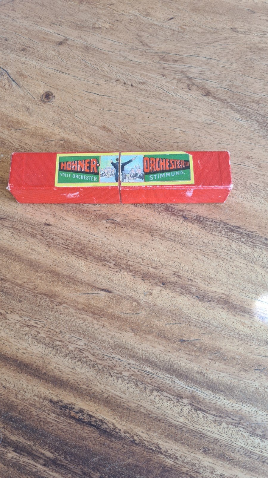 Vintage Hohner Orchester Mondharmonica met doosje, Ophalen of Verzenden, Gebruikt, Met koffer of doosje