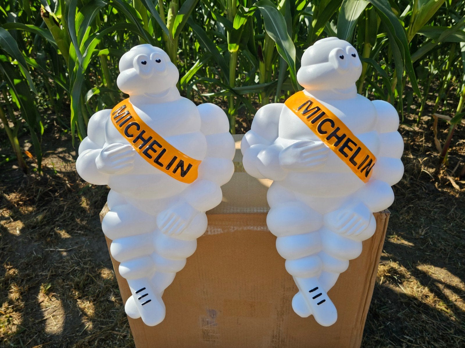 Michelin pop / poppen set nieuw 46 cm gele band incl led, Ophalen of Verzenden, Nieuw, Lichtbak of (neon) lamp