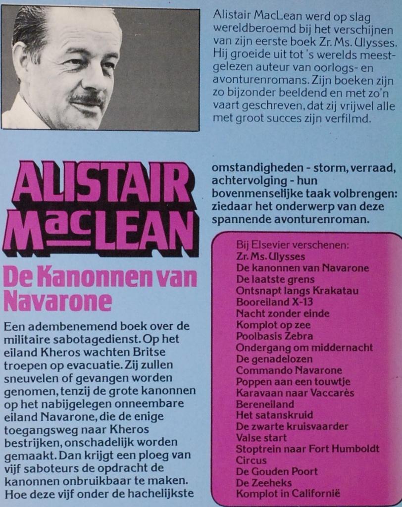 De kanonnen van Navarone - Alistair Maclean (1978), Boeken, Verzenden, Gelezen