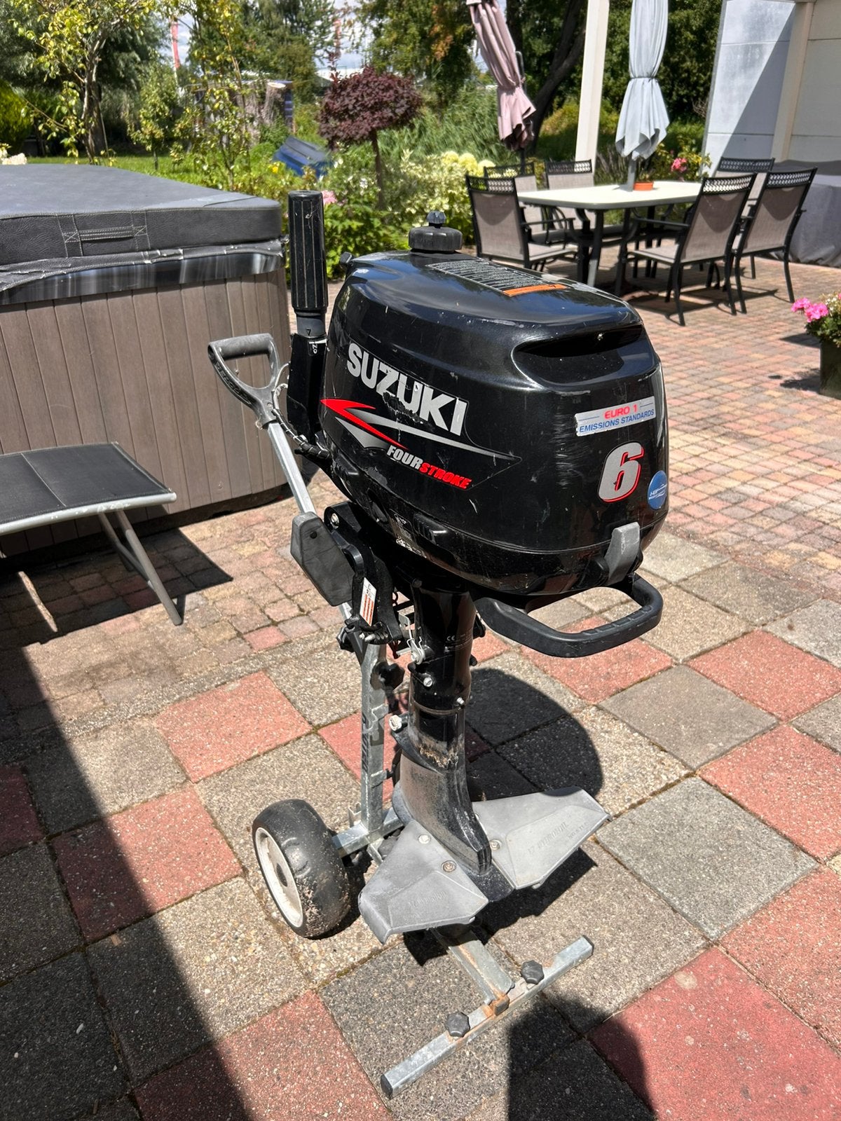 Suzuki 6 pk 4 takt kortstaart 2009 OPKNAPPER, Watersport en Boten, Buiten- en Binnenboordmotoren, Minder dan 5 pk, Viertaktmotor