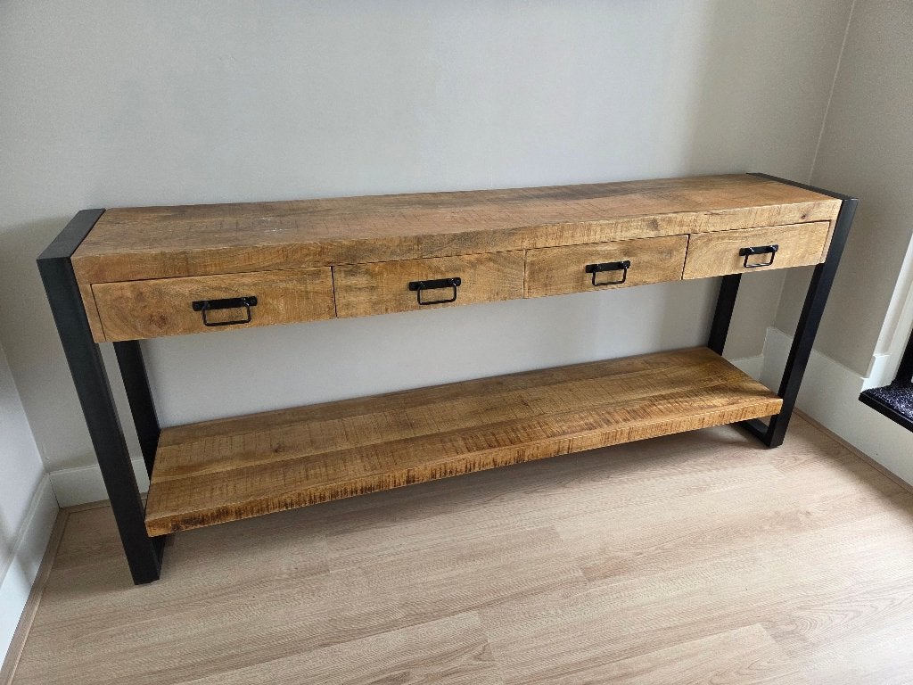Sidetable, Ophalen, Zo goed als nieuw, 150 tot 200 cm, Overige houtsoorten