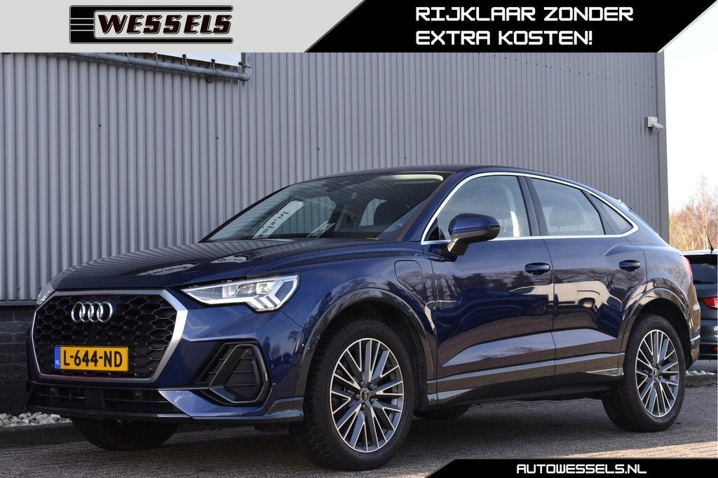 Audi Q3 Sportback 45 TFSI e Business Edition Virtual cockpit, Auto's, Gebruikt, Euro 6, Blauw, 116 pk