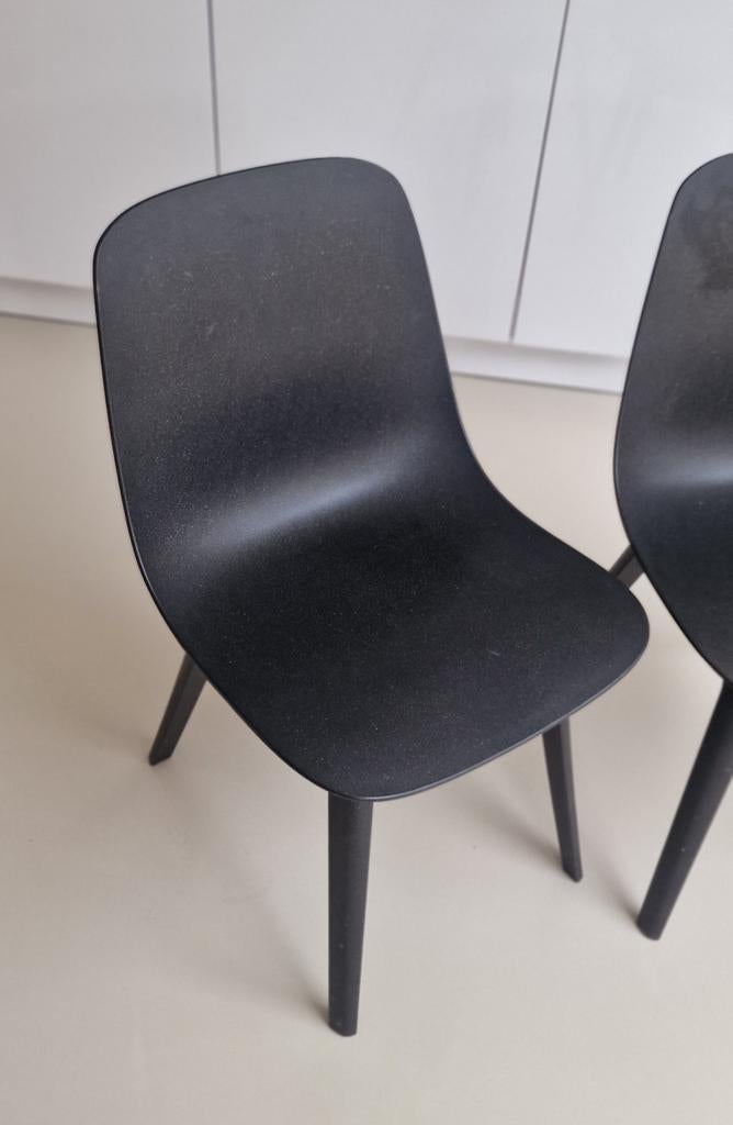 Odger Ikea Eetkamerstoel 2x, Huis en Inrichting, Stoelen, Ophalen, Zo goed als nieuw, Zwart, Twee