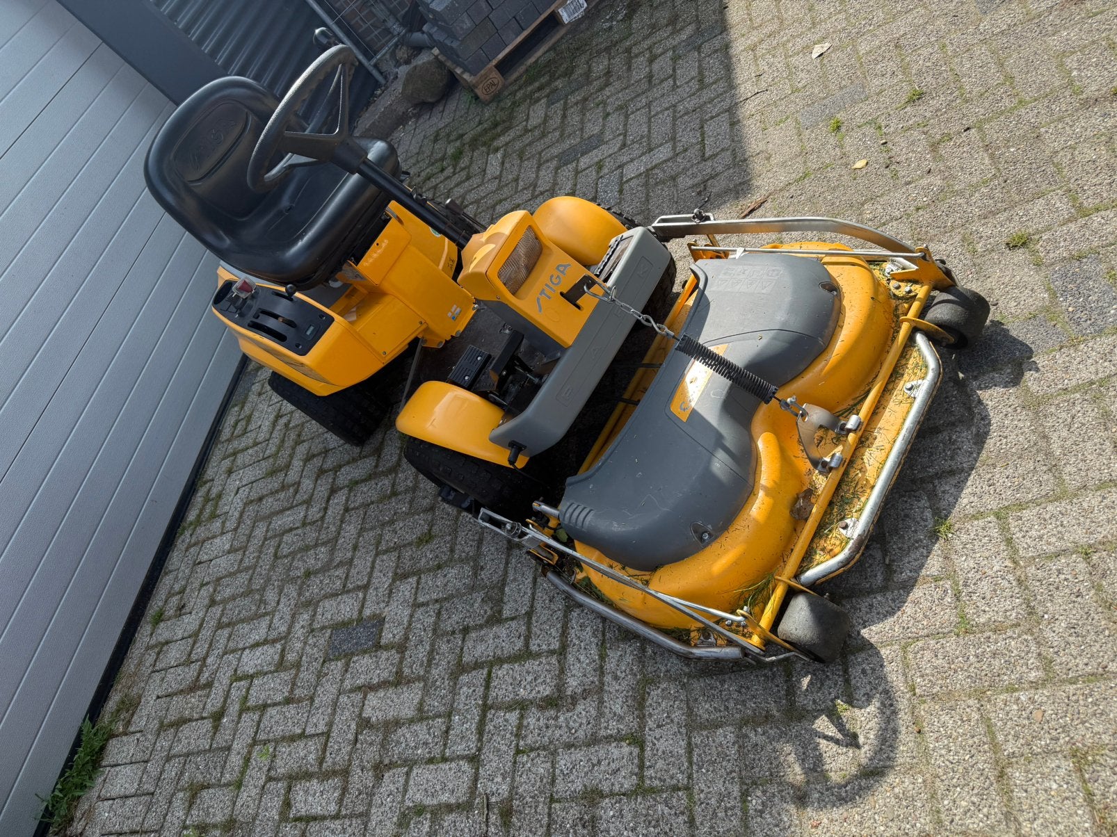 Stiga park ranger svan stuurbekrachtiging honda 2 cilinder, Tuin en Terras, Zitmaaiers, Ophalen, Gebruikt, ., .