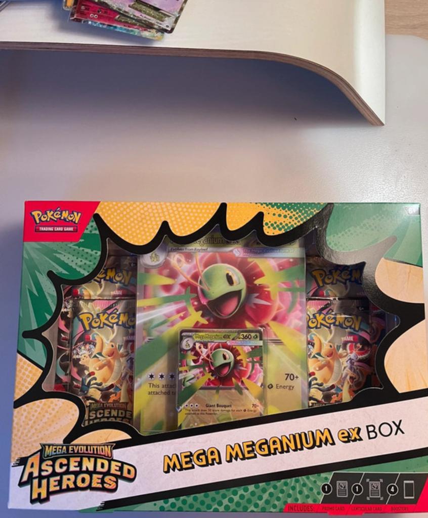 Pokémon Mega Meganium EX Box Ascended Heroes, Hobby en Vrije tijd, Verzamelkaartspellen | Pokémon, Ophalen of Verzenden, Nieuw