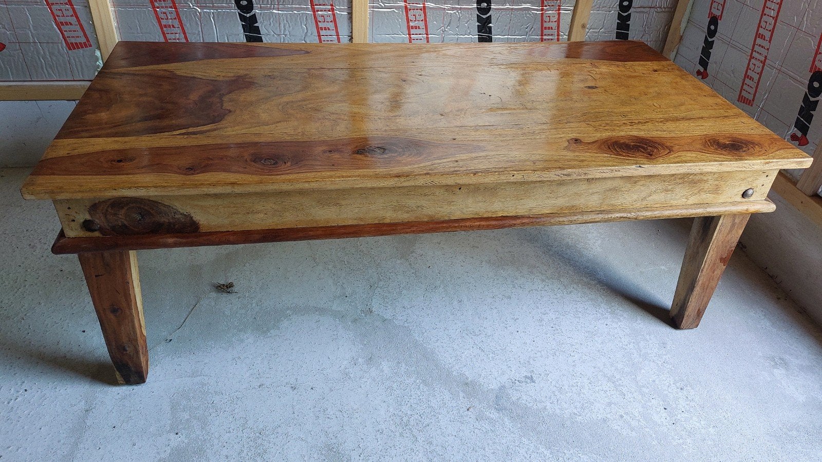 Teakhouten Salontafel, Ophalen