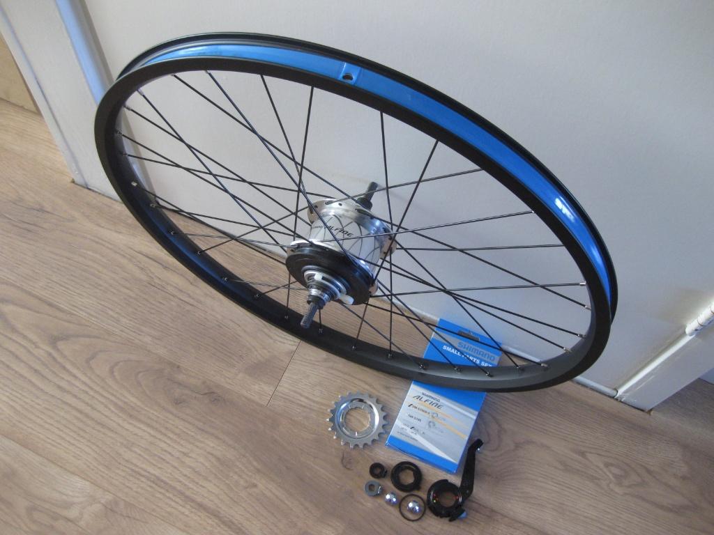 Achterwiel Bullitt, 26 inch, Alfine 8, handgespaakt NIEUW, Wiel, Bakfiets, Nieuw, Ophalen of Verzenden