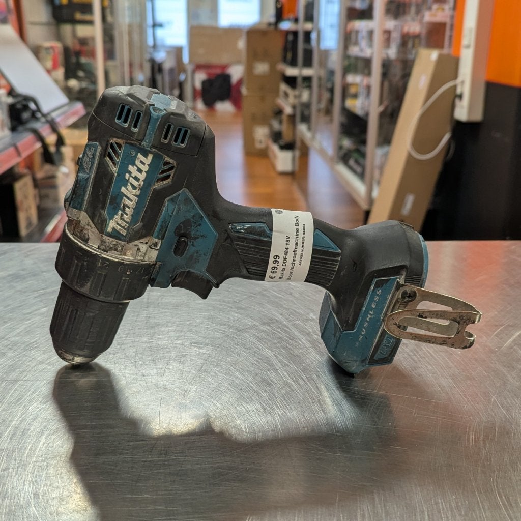 Makita DDF484 18V Boor-/schroefmachine Body, Makita, Zo goed als nieuw, Support@makita.com, Makita Corporation, 3-11-8, Sumiyoshi-cho, 
Anjo, Aichi 446-8502
Japan