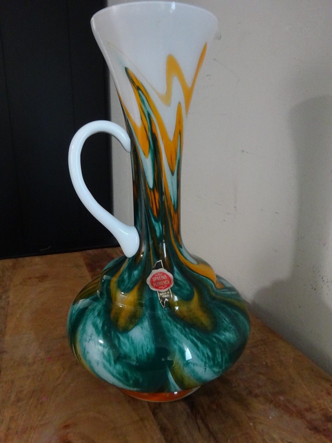 florence italiaanse opaline vaas, Ophalen of Verzenden