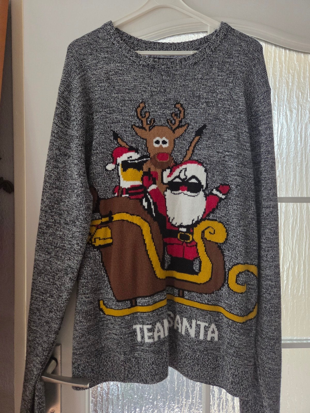 Angelo Litrico Kersttrui XXL - Team Santa, Ophalen, Angelo Litrico, Overige maten, Grijs