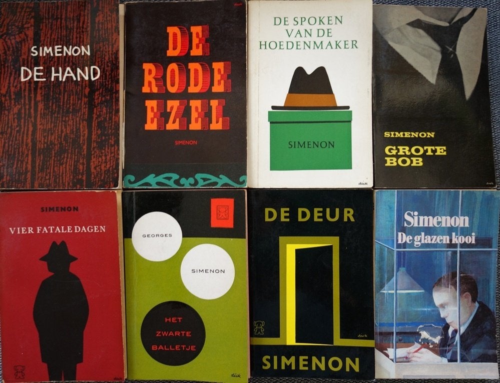 8 romans van Simenon, Boeken, Romans, Gelezen, België, Ophalen of Verzenden