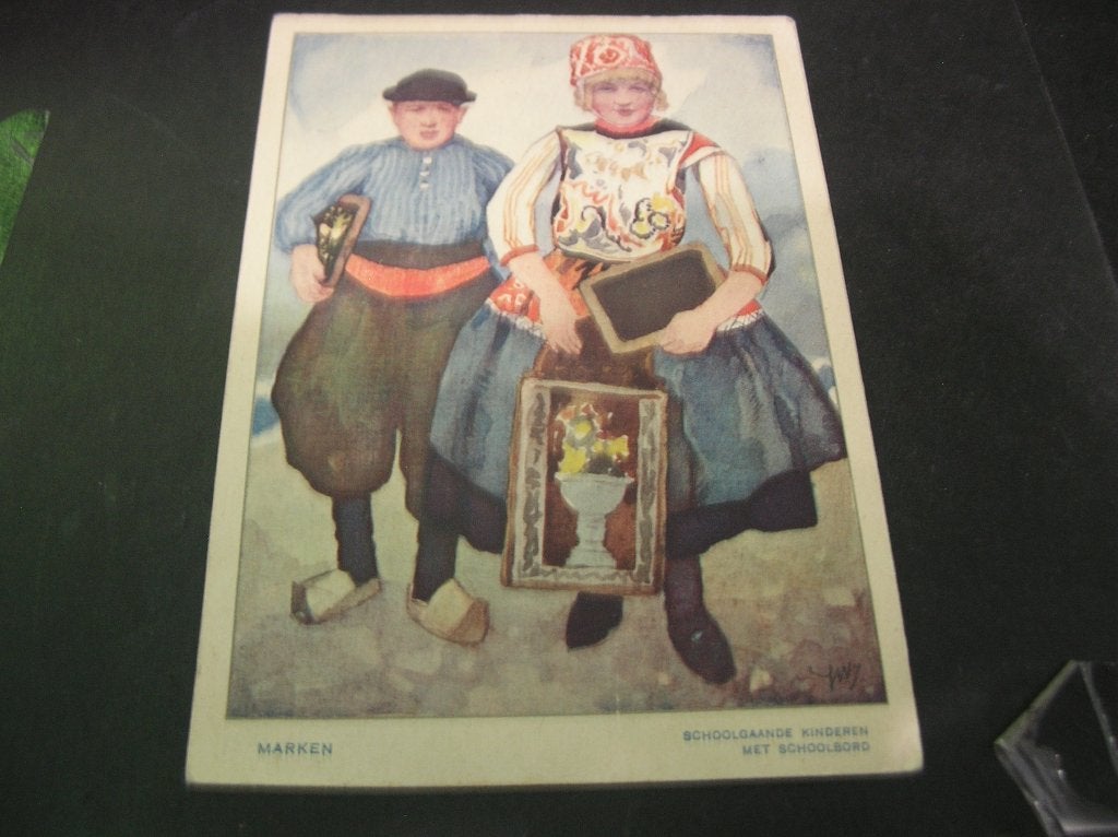 Voor het Kind ansichtkaart 1932 Marken, Verzenden, 1920 tot 1940, Gelopen, Klederdracht