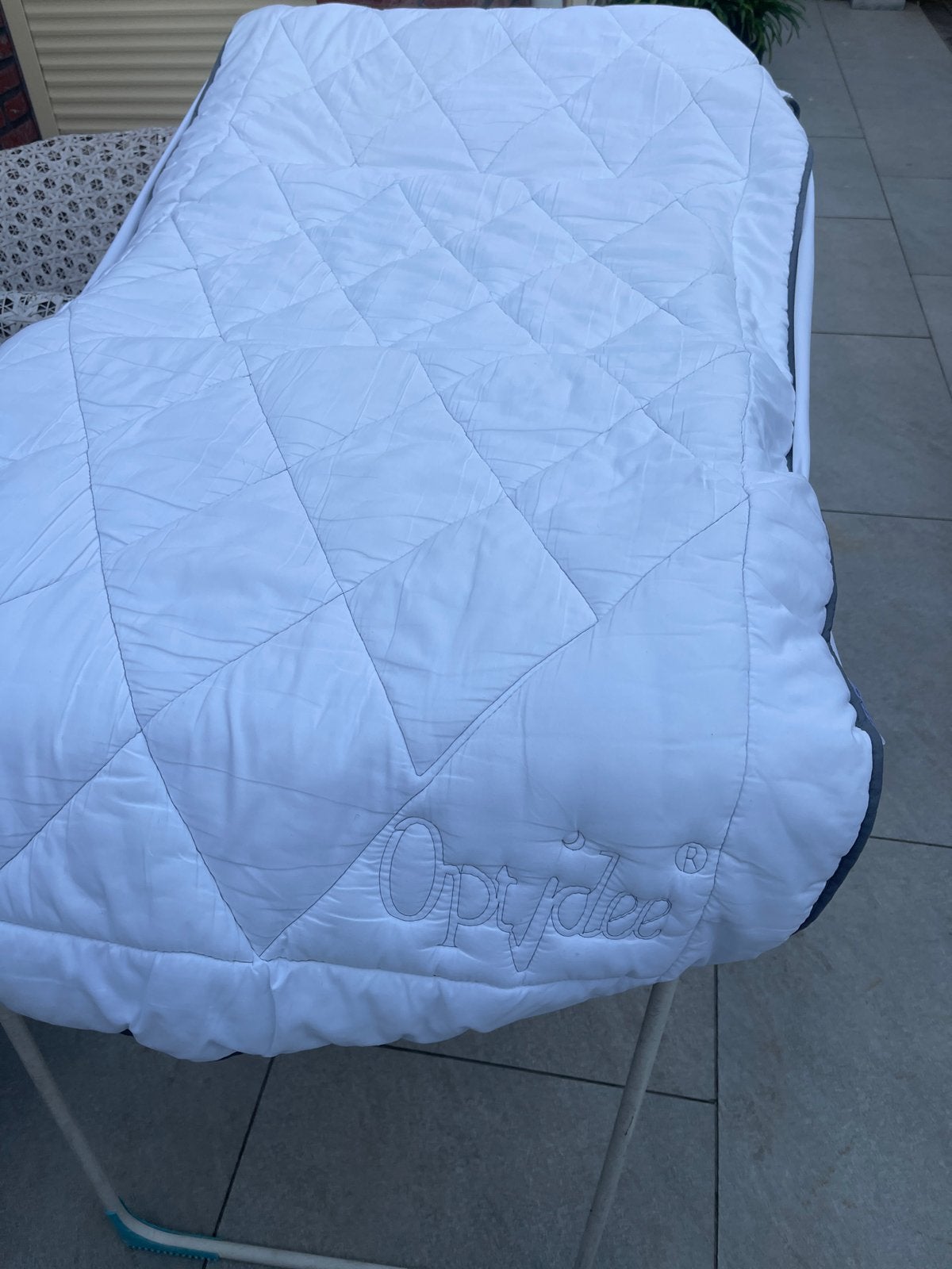 Optidee matrasbeschermer 90x200 cm, Huis en Inrichting, 90 cm, Eenpersoons, Ophalen of Verzenden, Zo goed als nieuw