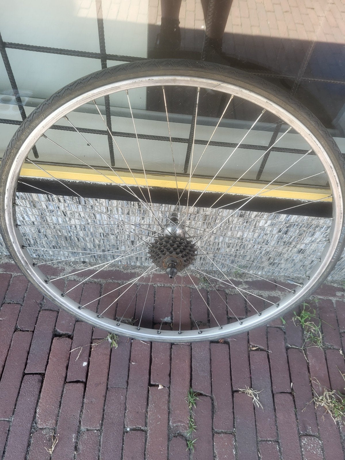 Achterwiel 6 speed vintage racefiets 126 mm Shimano mavic, Wiel, Gebruikt, Shimano, Ophalen of Verzenden